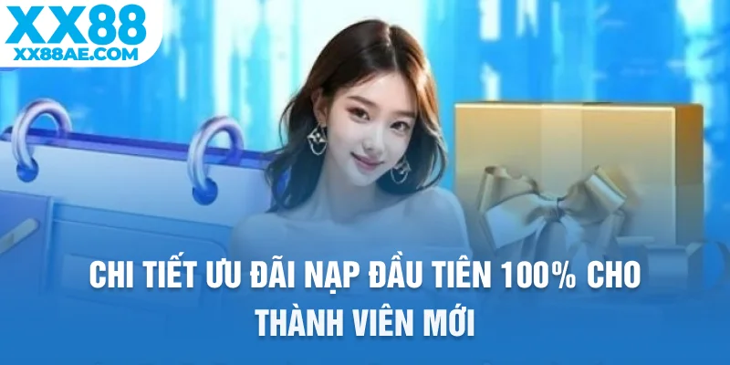 Chi tiết ưu đãi nạp đầu tiên 100% cho thành viên mới