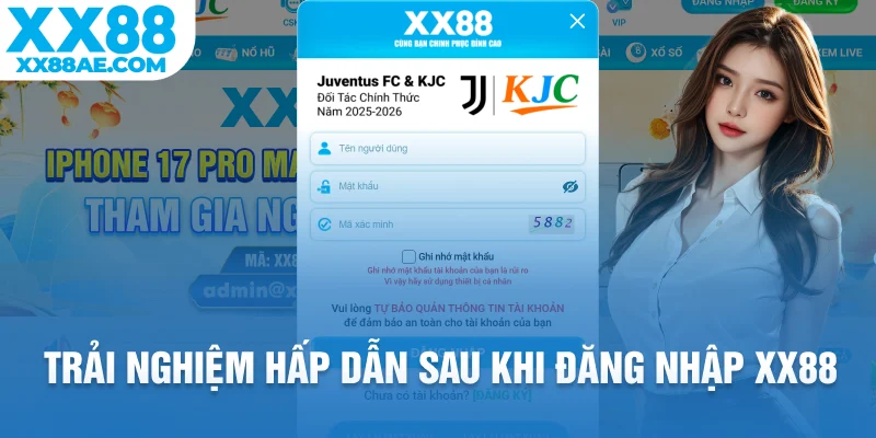 Trải nghiệm hấp dẫn sau khi đăng nhập XX88